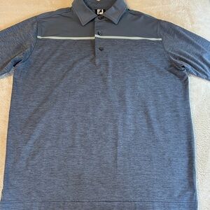 FootJoy Men's Heathered Blue-Gray Polo